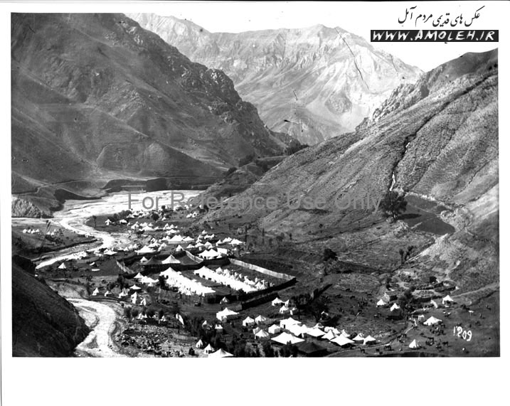 اردوی ناصرالدین شاه در دره لار برای شکار